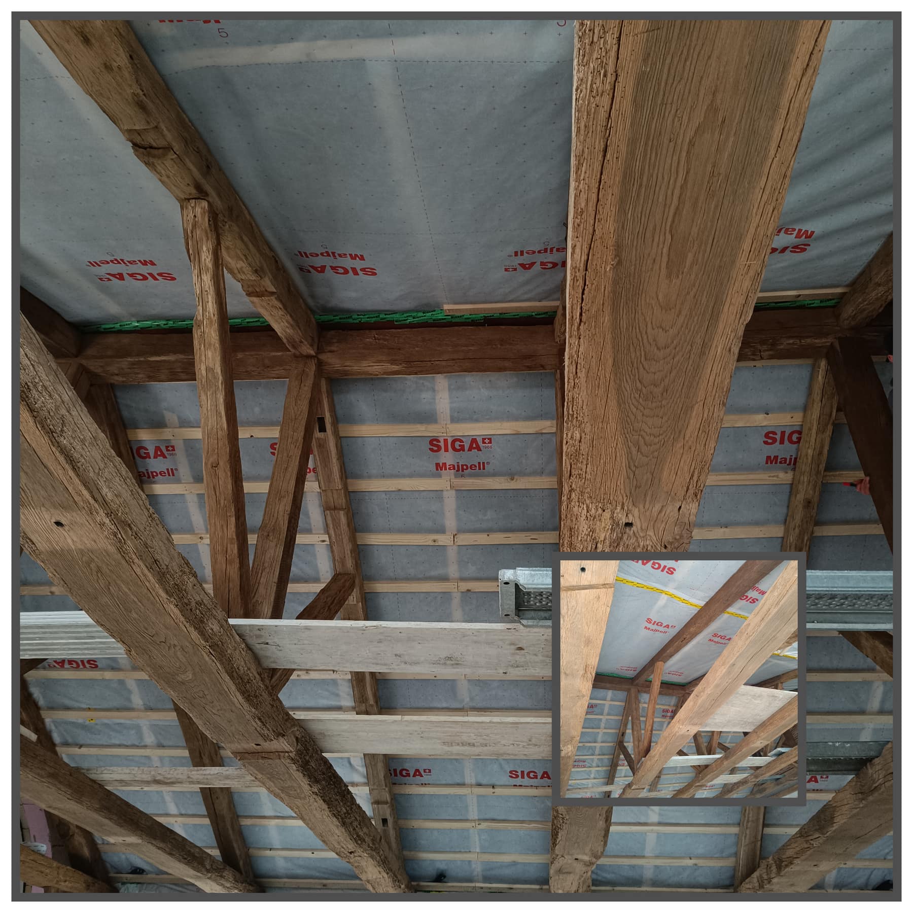 Dachstuhl im Altbau – Trockenbau